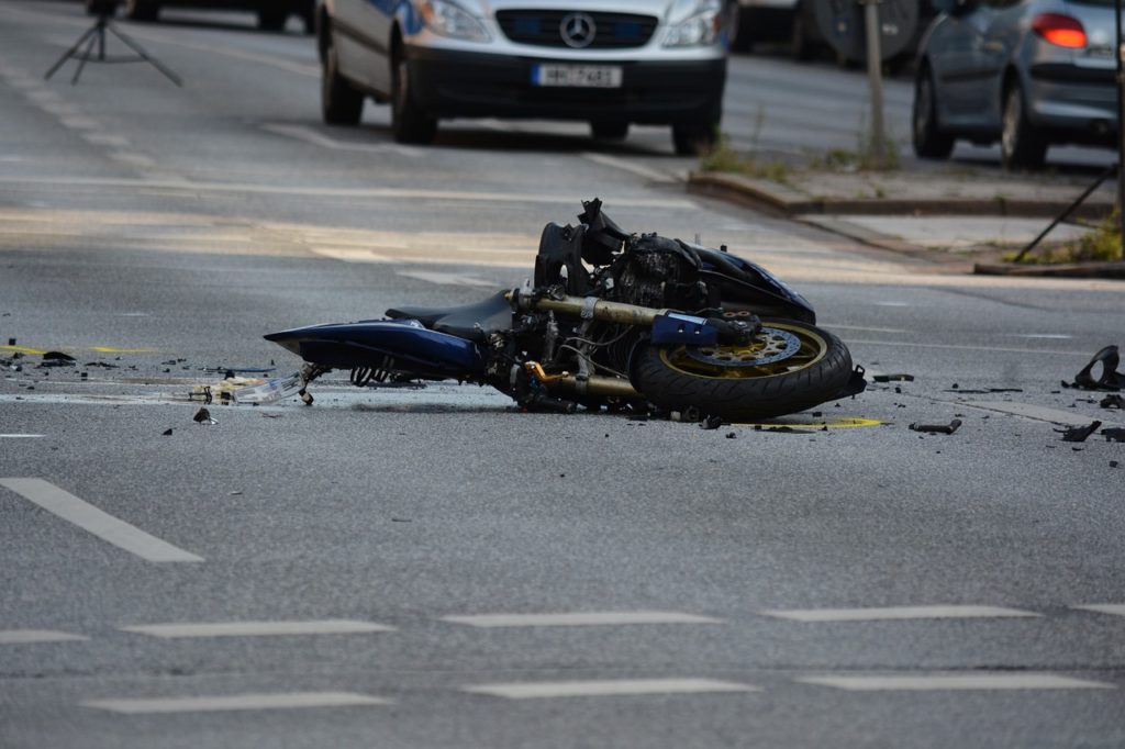 accident de la route moto